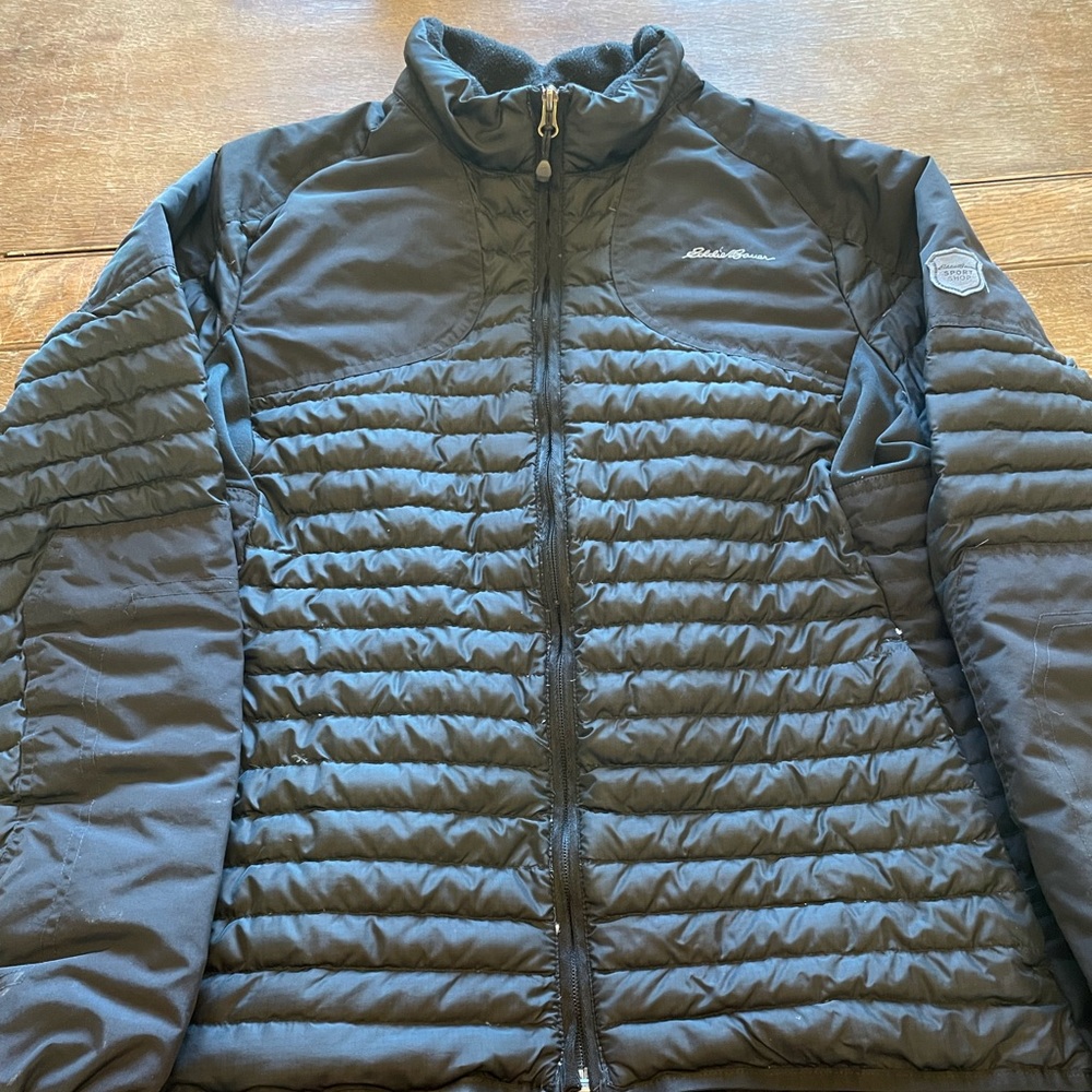 Eddie Bauer Down Jacket; Black
